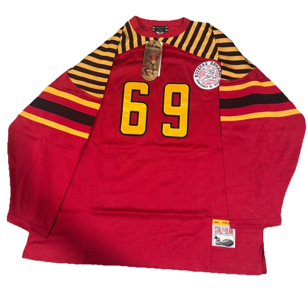 Aztecs durene Ebbets Field Flannels football jersey Jurgella Collection NWT 4XL